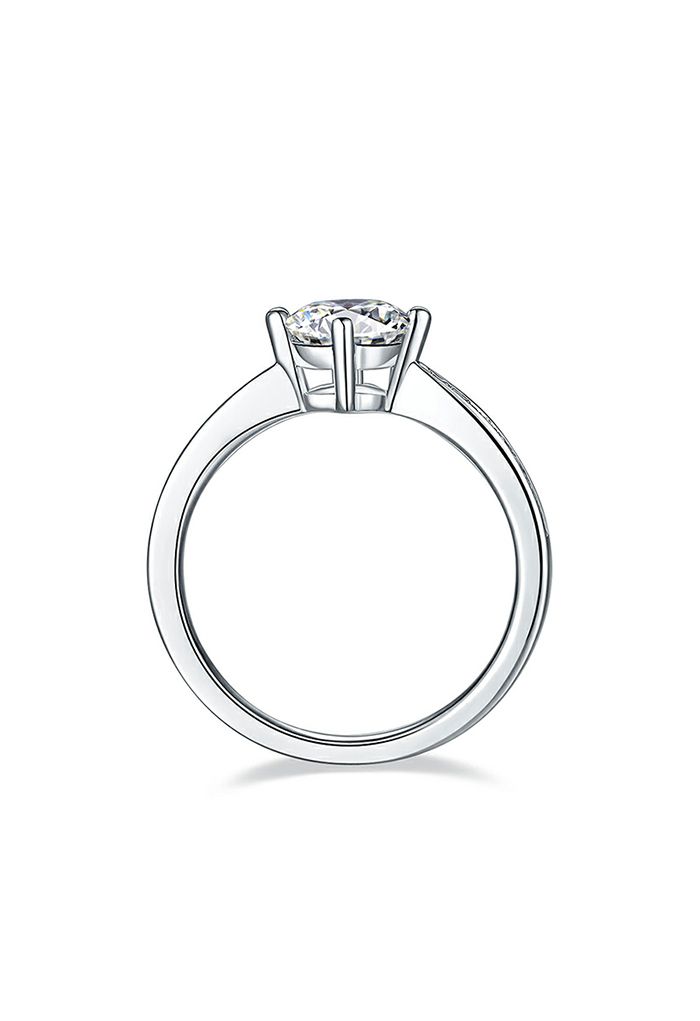 Excepcional anel de diamante Moissanite