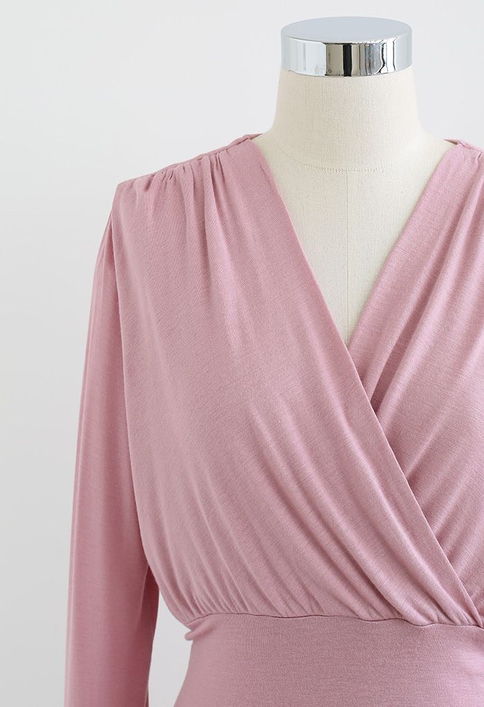 Blusa de algodão ultra-suave em rosa