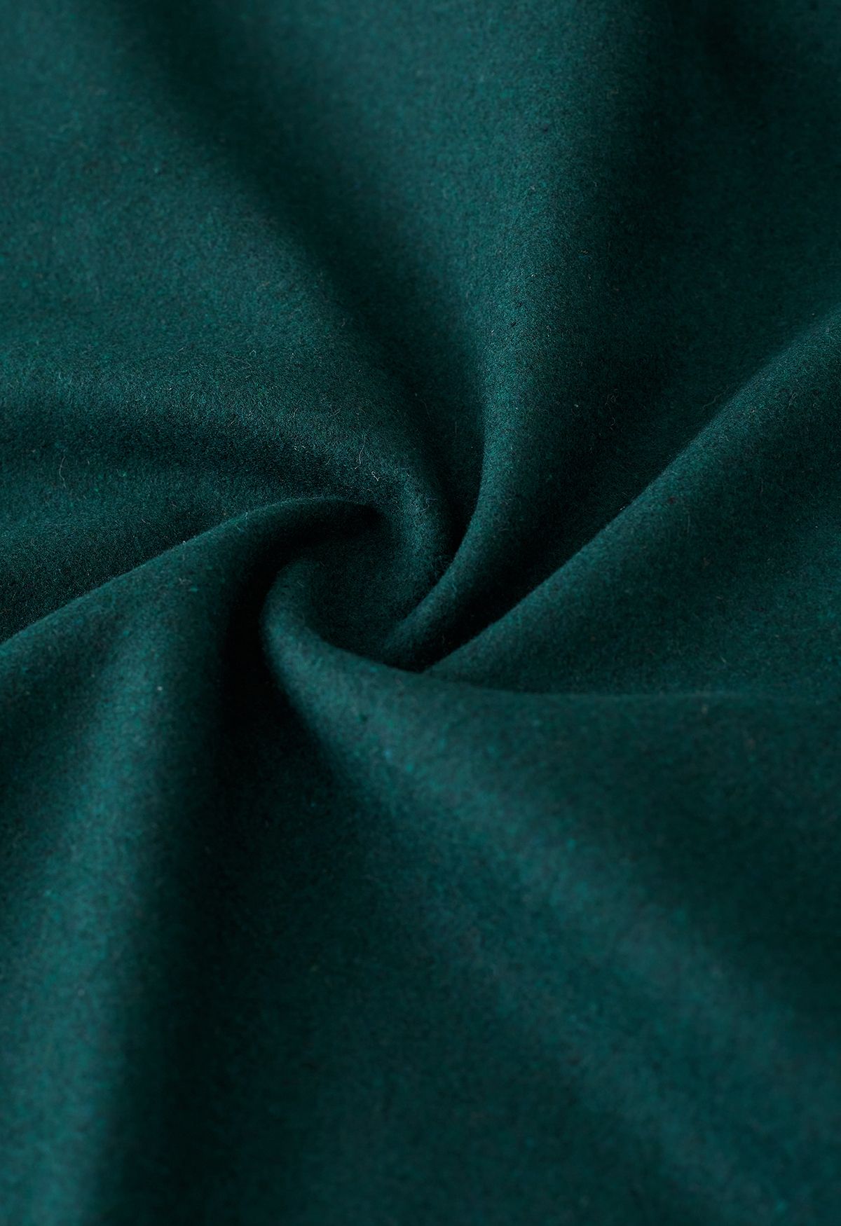 Casaco de mistura de lã na frente aberta Free Myself em esmeralda